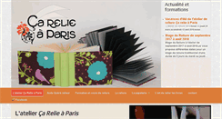Desktop Screenshot of ca-relie-a-paris.fr